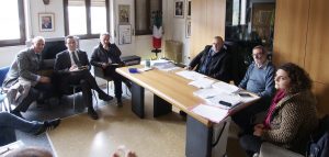 Momento dell'incontro tra Gaia e sindaci