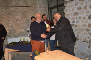 Bellesi, durante la cerimonia di premiazione dei vini
