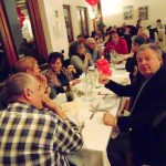 Festa Fratres Bagnone: uno dei tavoli durante la cena conviviale