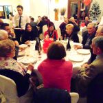 Festa Fratres Bagnone: uno dei tavoli durante la cena conviviale