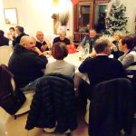 Festa Fratres Bagnone: uno dei tavoli durante la cena conviviale