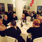 Festa Fratres Bagnone: uno dei tavoli durante la cena conviviale