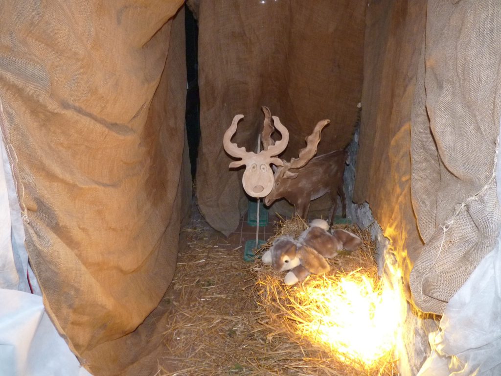 La "stalla" delle renne Villaggio di Babbo Natale