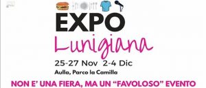 Il manifesto di EXPO Lunigiana al Parco la Camilla ad Aulla