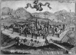 Fivizzano in una stampa del XIX secolo