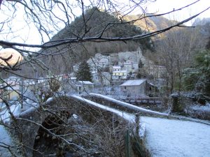 Panorama di Equi Terme nell'ultimo giorno del 2016