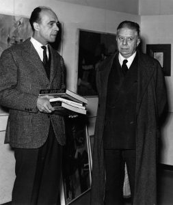 Cavellini con Eugenio Montale