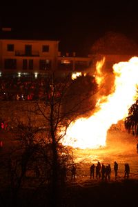 Il falò di San Geminiano dello scorso anno