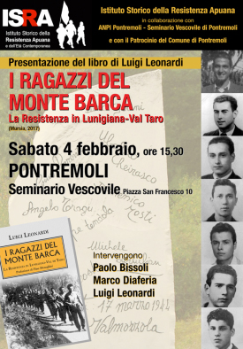 Presentazione del libro “I ragazzi del Monte Barca” Presentazione del libro “I ragazzi del Monte Barca”