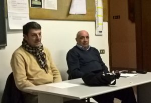 Andrea Figaia (a sinistra) segretario provinciale della Cisl
