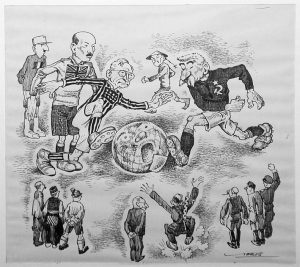 Così l’artista istriano Luigi Vidris (1897 - 1976) disegnò la “partita” per il nuovo assetto dopo la Seconda Guerra Mondiale