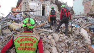 Soccorso alpino durante il terremoto ad amatrice