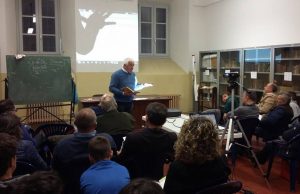 Un momento di lezione del dialetto parte di Luciano Bertocchi