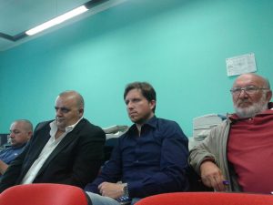 Da sinistra: Michele Lecchini, Filippo Bellesi, Matteo Mastrini e Paolo Zammori durante la Conferenza Territoriale 1