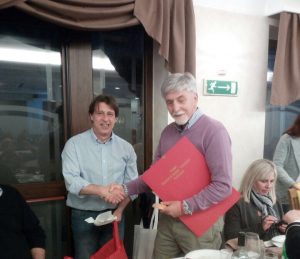 Il vice presidente dei "Fratrs" di Pontremoli Francesco Bonelli, assieme al presidente provinciale “Avis” di Rieti, Giuseppe Zelli
