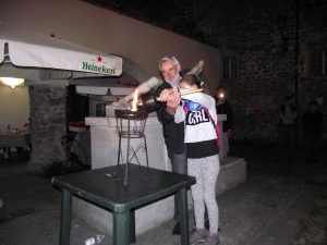 L'accensione del tripode