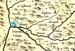 Una mappa del XVII secolo con l’indicazione di “Ula”.