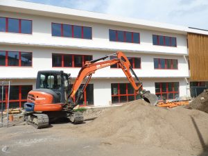 Lavori in corso alla scuola di via Martiri a Pontremoli