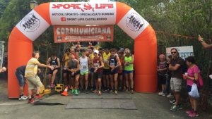 La partenza della corsa