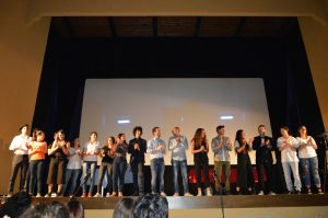 Il cast di "Boris" riceve il meritato applauso dal pubblico presente in sala