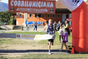 L'arrivo al traguardo del vincitore Riccardo Quilico