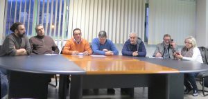 Il tavolo dei relatori all'incontro dedicato alla castagna carpinese