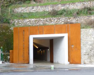 L'ingresso dell'ascensore nella zona di Porta Parma
