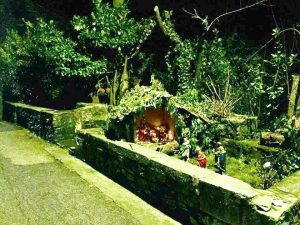 Una delle realizzazioni dedicate al Natale nel borgo di Previdè
