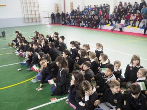 Momenti di festa durante l'inaugurazione palestra ristrutturata Filattiera (foto Massimo Pasquali)