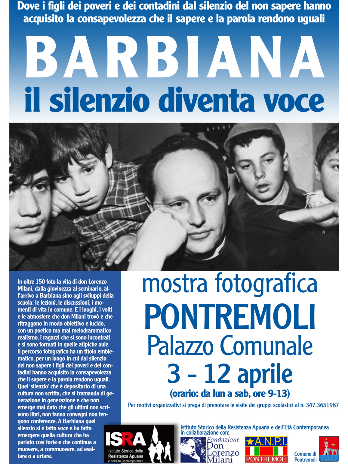 Mostra fotografica su don Milani Mostra fotografica su don Milani