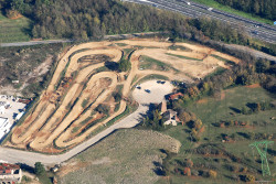 Vista dall'alto del circuito da cross di Novoleto