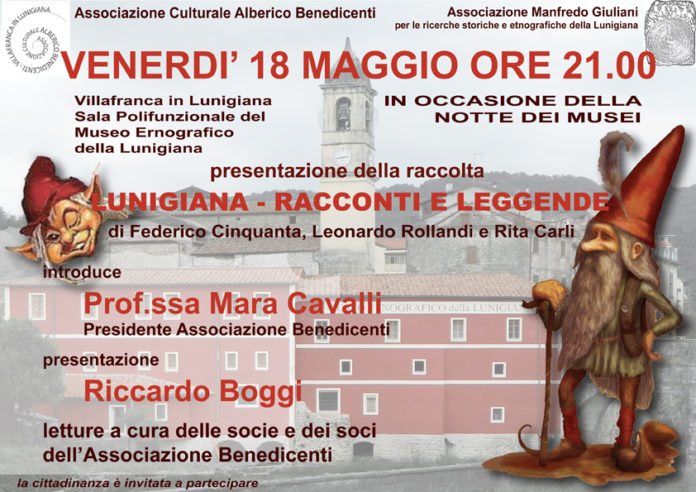 Villafranca: presentazione della raccolta “Lunigiana – Racconti e leggende” Villafranca: presentazione della raccolta “Lunigiana – Racconti e leggende”