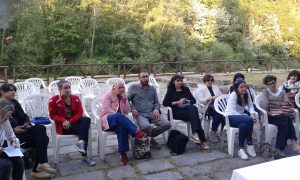 Alcuni dei protagonisti dell'iniziativa "Un borgo da sfogliare"