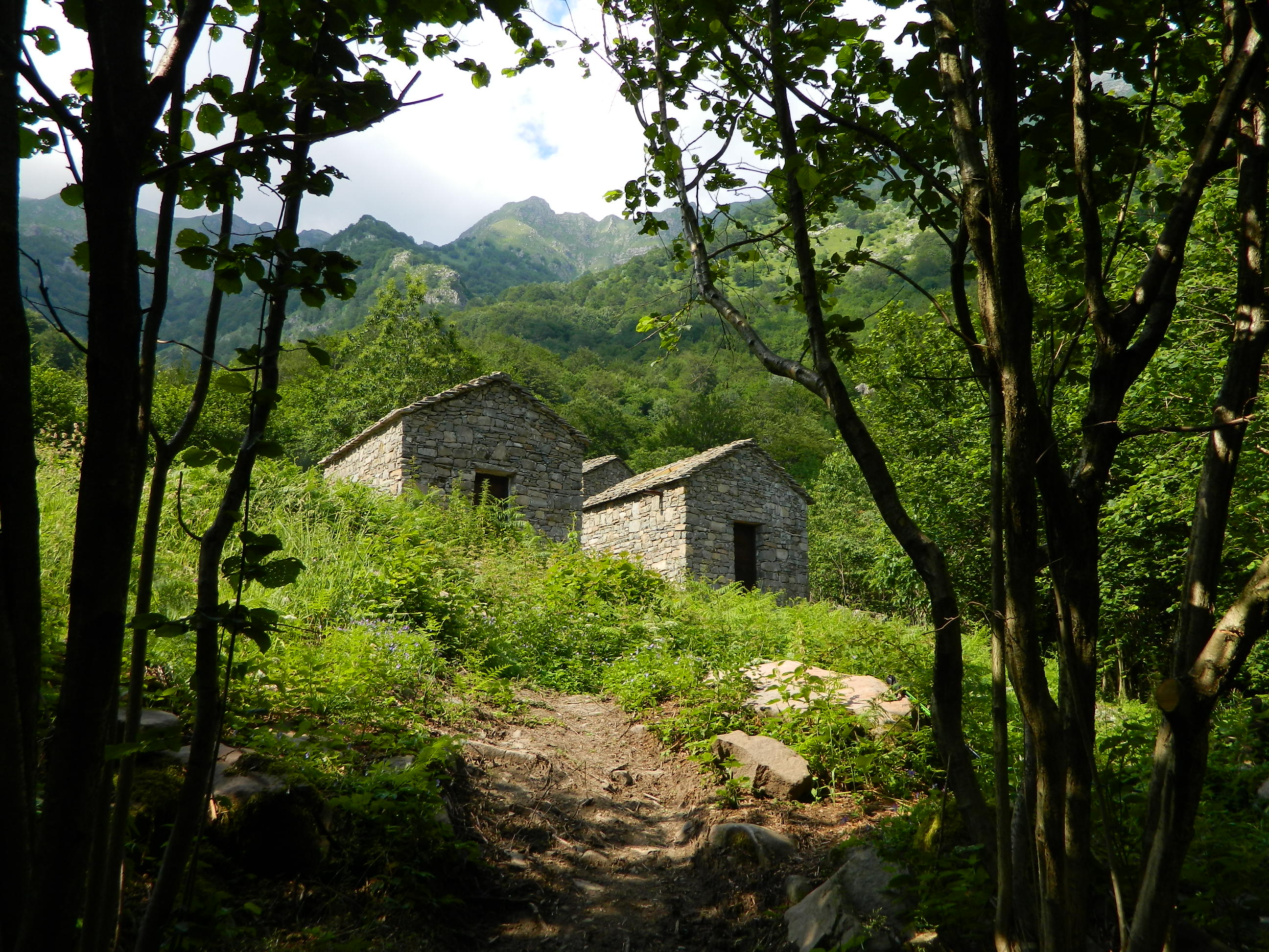 Nel degrado le capanne della transumanza  di Bagnone