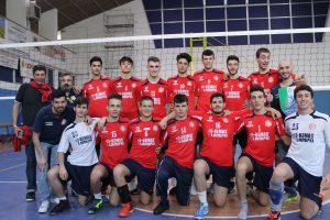 I ragazzi del Lupi Folgore che si sono aggiudicati la finale per il titolo di campione regionale maschile Under 18