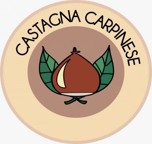 Il logo del marchio della castagna carpinese