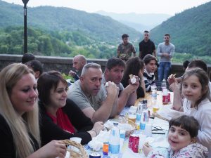 Un momento conviviale di Sapori 2018 (foto Massimo Pasquali)