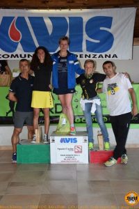 Il podio femminile a Podenzana