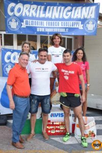 La premiazione delle prime tre classificate