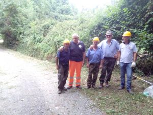 Gli Alpini di Bagnone durante la giornata di esercitazione