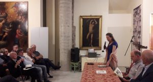 Un momento dell'incontro che si è svolto a Fivizzano nel Museo di San Giovanni