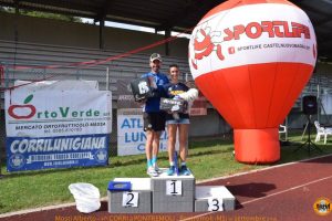 Il podio dei vincitori della 4a "Corri a Pontremoli"