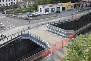 Come appare, dall'alto, il sovrappasso terminati i lavori