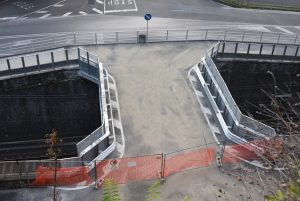 Altre due immagini del sovrappasso che porta ai Cappuccini