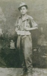 Una foto del giovane soldato Osvaldo Bartolomei