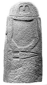 Una delle stele trovate nell'area, nota come Pontevecchio VI