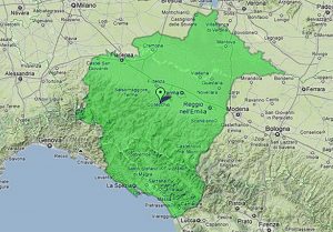 Evidenziata in verde, il perimetro dell'ipotetica Regione Lunezia