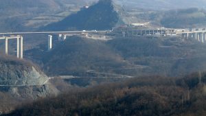 Un tratto dell'autostrada della Cisa