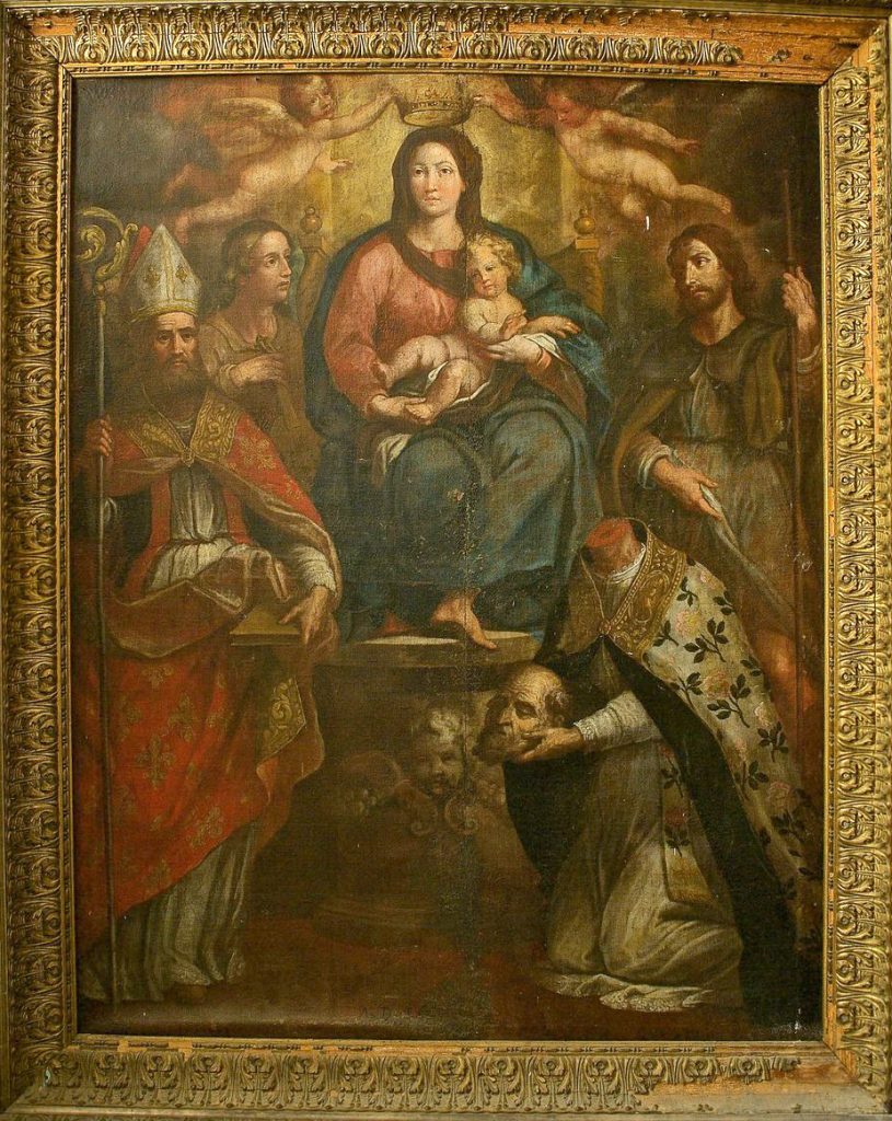 Il quadro "Madonna con bambino e santi" di Baccio Ciarpi