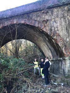 Il controllo della situazione al ponte del Brunetto